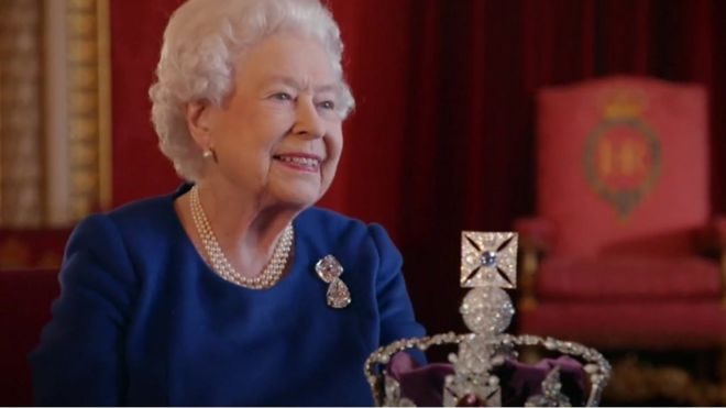 Queen Elizabeth II and the Imperial State Crown