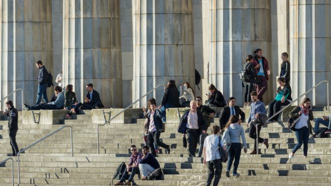 Estudantes na Universidade de Buenos Aires