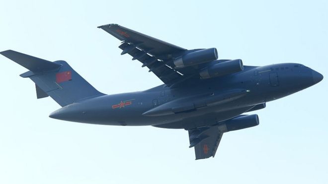 File image of a Xian Y-20 heavy transport aircraft