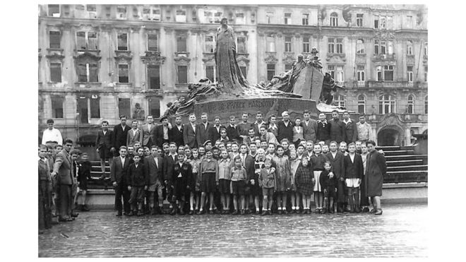 Foto de sobreviventes do Holocausto em Praga