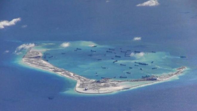 Hoa Kỳ từng nhắc nhở TQ ngưng xây đảo nhân tạo ở Biển Đông.