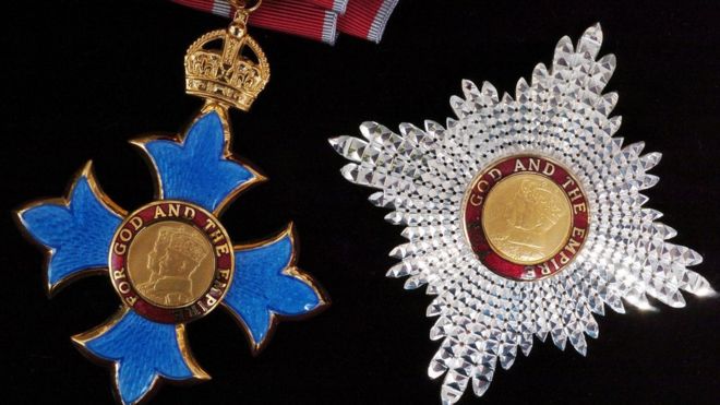 Медаль и знак Ордена Рыцаря Британской Империи
