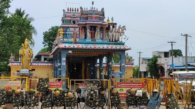 திரௌபதி அம்மன் கோவிலுக்கு சீல்
