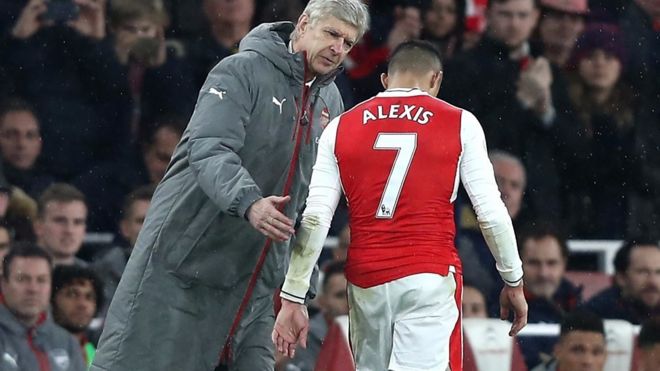 Arsene Wenger na Alexis Sanchez