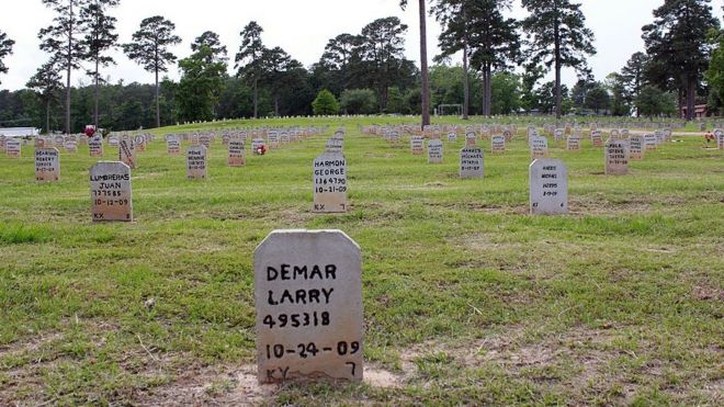 Если семья заключенного не принимает другие меры, они похоронены на этом тюремном кладбище в Хантсвилле, штат Техас