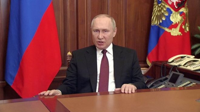 Discurso de Vladimir Putin del 24 de febrero.