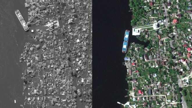 Спутниковые снимки Херсонской области