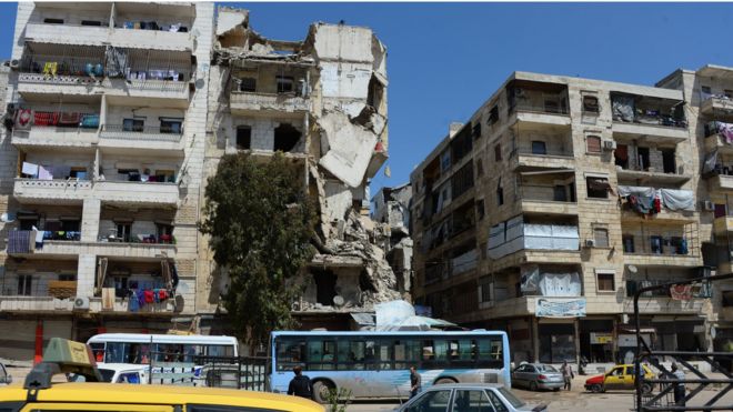 Разрушенный дом в Алеппо