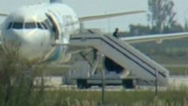 Egyptair Hijack Man Held After Using Fake Suicide Belt c News