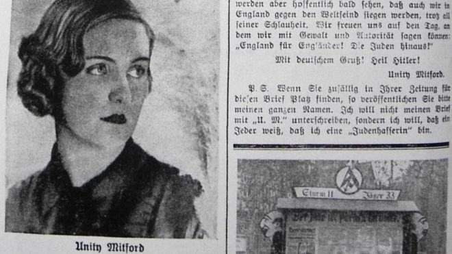 Bài báo của Unity đăng trên tờ Sturmer của Đức tháng 6/1935.