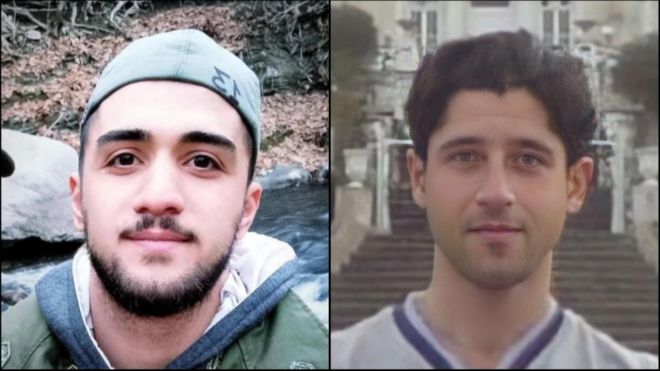 محمد حسینی (راست) و محمد مهدی کرمی (چپ)، صبح شنبه اعدام شدند