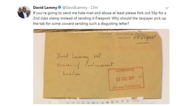 Дэвид Лэмми твит ненависти почты