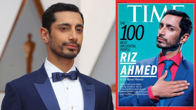 الفنان البريطاني ريز أحمد وصورته على غلاف مجلة تايم