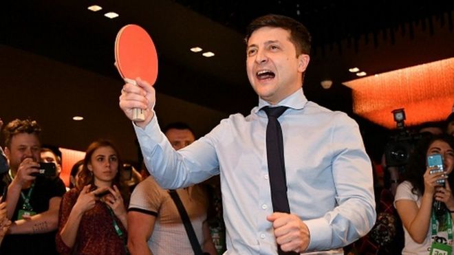 Володимир Зеленський з тенісною ракеткою