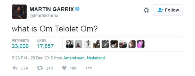 @MartinGarrix твит: Ом Телолет Ом