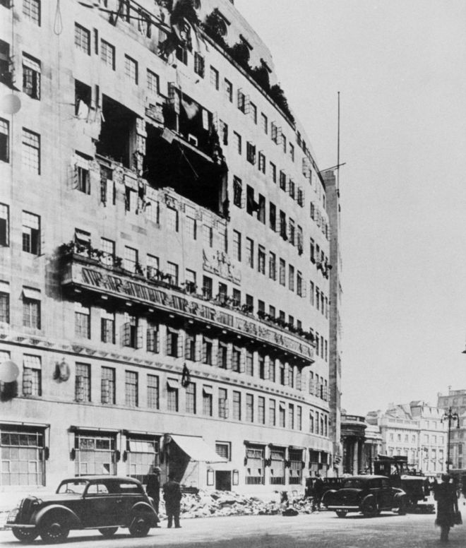 O bombardeio da Broadcasting House, da BBC
