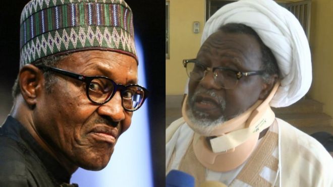 Image result for images of El-Zakzaky vs Presidency