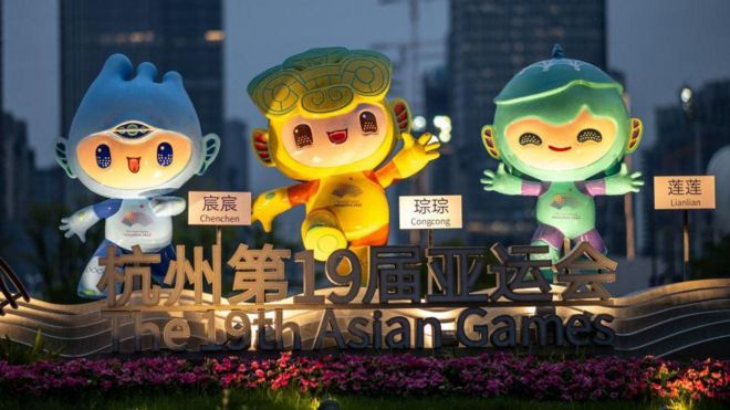 Maskot Asian Games 2023 di Huangzhou, China