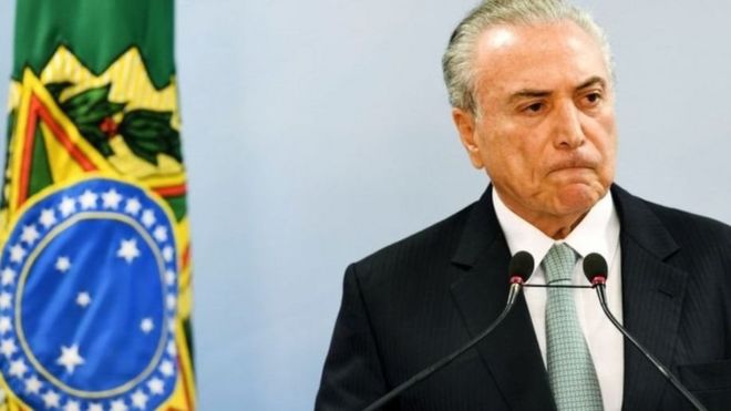 Temer aliingia madarakani mwaka 2016