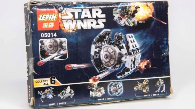 Фальшивый конфискованный набор Star Wars Lego