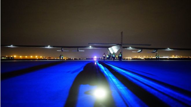 Solar Impulse II в Талсе, штат Оклахома, США, 21 мая 2016 года