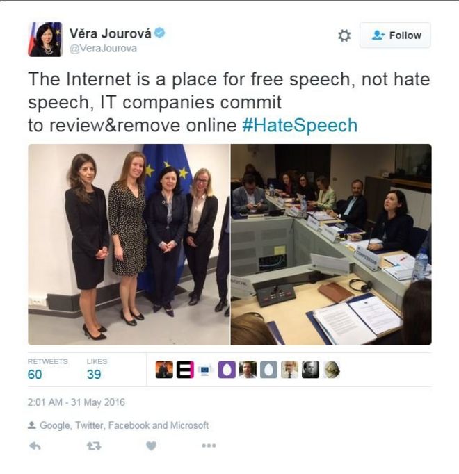Комиссия ЕС обсуждает разжигание ненависти