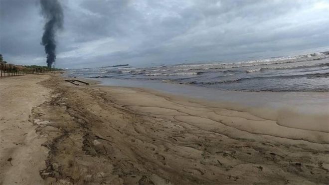 Contaminación en Puerto Cabello, Venezuela.