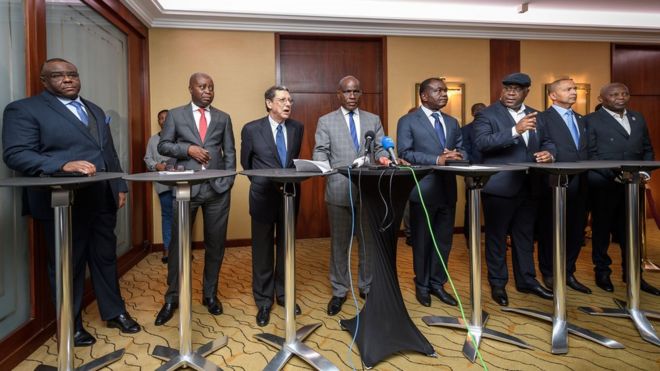 Les leaders de l'opposition congolaise à Genève