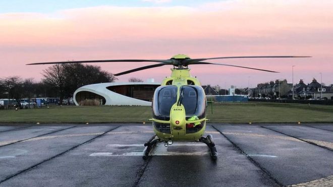 Шотландский вертолет Charity Air Ambulance