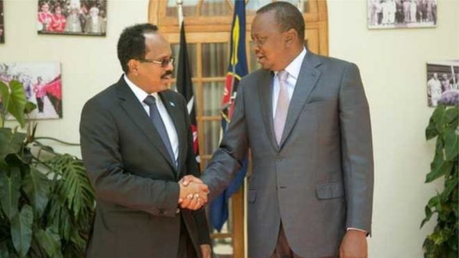 Madaxweyne Farmaajo iyo Madaxweyne Kenyatta