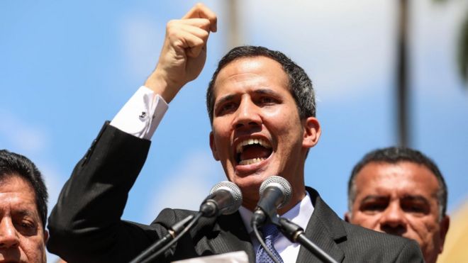 Venezuela National Assembly leader Juan Guaidó