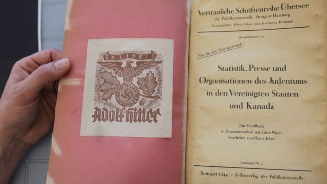 Title page in book owned by Adolf Hitler