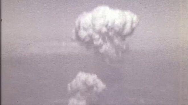 広島原爆投下の映像