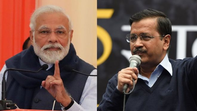 नरेंद्र मोदी और अरविंद केजरीवाल