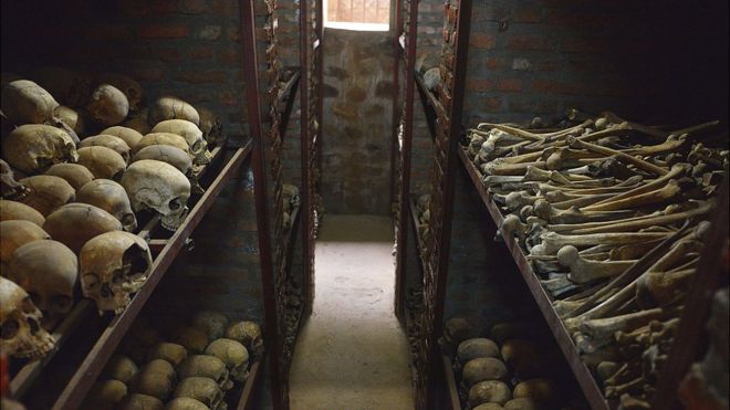 Человеческие останки в церкви Ньямата, 2014 год