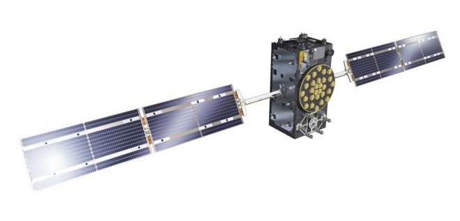Взгляд художника на спутник с полной эксплуатационной способностью Galileo