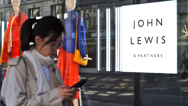 Вид магазина John Lewis and Partners на Оксфорд-стрит в Лондоне