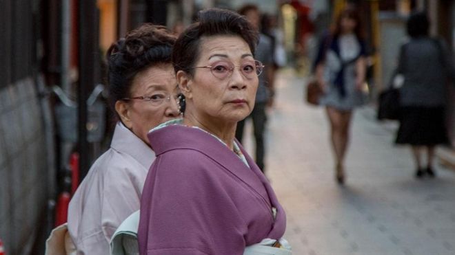 Personas mayores en Japón.
