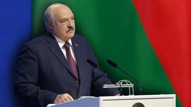 Александр Лукашенко во время ежегодного послания