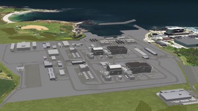 Модель Wylfa Newydd CGI