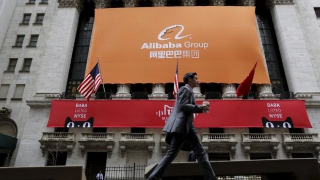 Знак, показывающий группу Alibaba