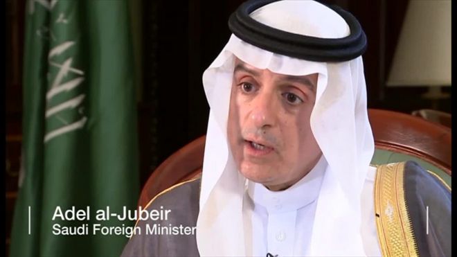 米国などと共にシリアの反体制派を支援するサウジアラビアのジュベイル外相がBBCのリーズ・ドゥセット国際報道チーフ特派員とのインタビューに応じた。