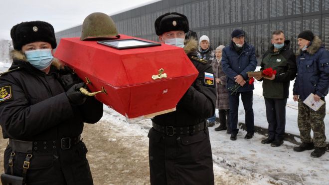 Захоронение останков советских воинов, погибших в годы Великой Отечественной войны, в Мурманске