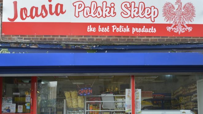Cửa hàng thực phẩm Ba Lan ở Anh
