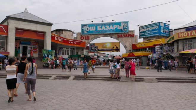 Ошский базар в Бишкеке