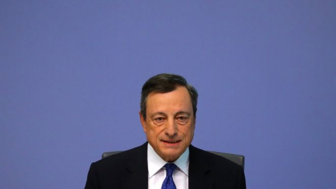 ECB president Mario Draghi