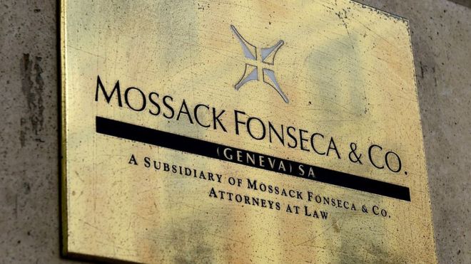 Letrero del despacho de Mossack Fonseca