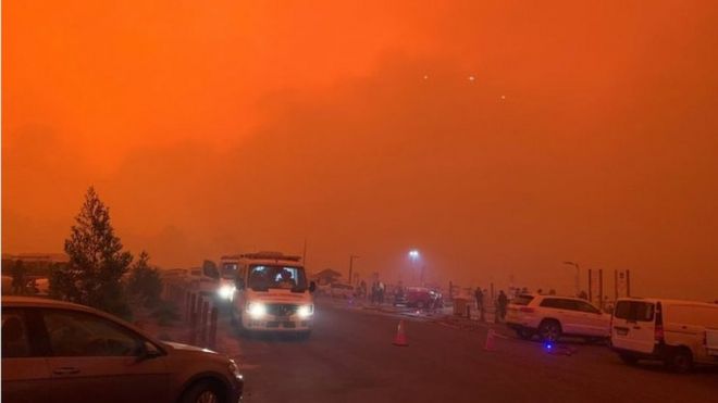 Equipos de emergencia de Mallacoota