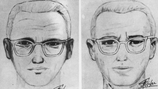 La policía de San Francisco publicó estos dibujos del sospechoso en 1969.