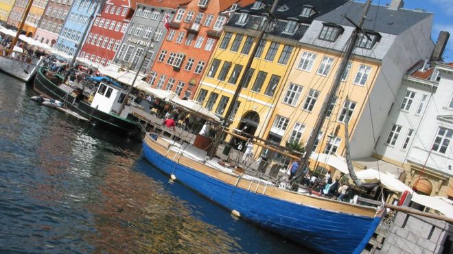 Район гавани Нихавн в Копенгагене